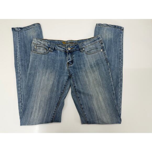 Wet Seal Jeans Juniors Jeans Size 7 Long Denim Jeans Y2K - Picture 1 of 13
